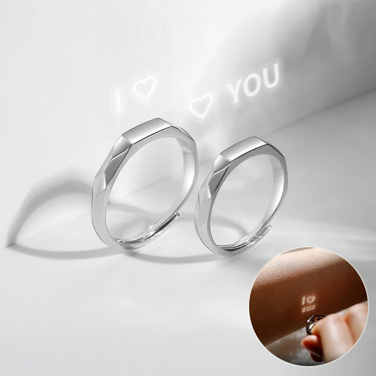 Sterling Silver Ring with Secret Love Detail