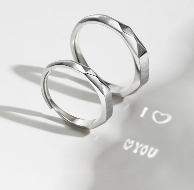 Sterling Silver Ring with Secret Love Detail
