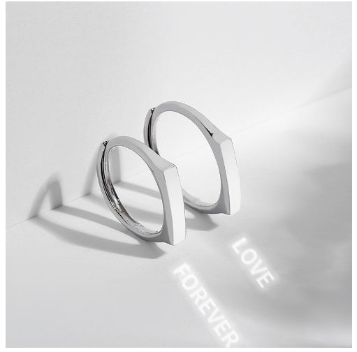 Sterling Silver Ring with Secret Love Detail