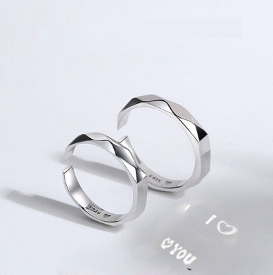 Sterling Silver Ring with Secret Love Detail