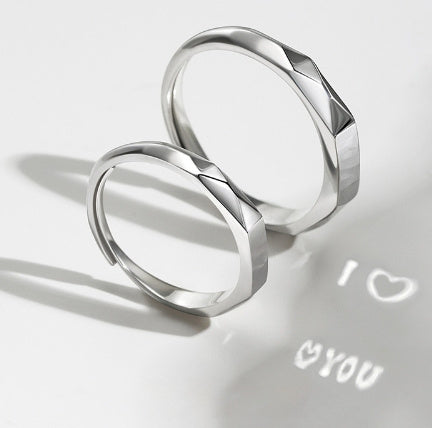 Sterling Silver Ring with Secret Love Detail