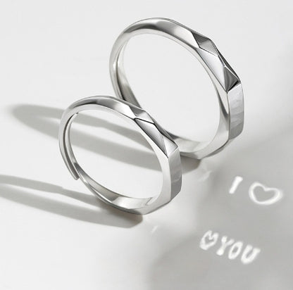 Sterling Silver Ring with Secret Love Detail